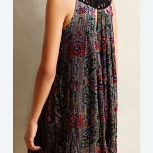 Anthropology Moulinette Soeurs Mini/midi dress Women’s  S  Boho Swing Metallic